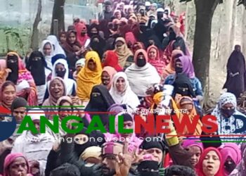 ঘাটাইলের দেওপাড়ায় মহিলাদের নৌকার পক্ষে মিছিল