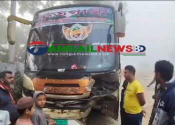 গোপালপুরে সড়ক দুর্ঘটনায় মা-ছেলে নিহত