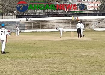 টাঙ্গাইল স্টেডিয়ামে রেকর্ড ৪১১ রানের স্কোর করে জয় পেল টাঙ্গাইল উচ্চ বিদ্যালয়