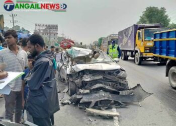 টাঙ্গাইলে সড়ক দুর্ঘটনায় দুই জন নিহত 