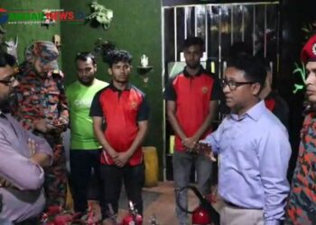 টাঙ্গাইলে অগ্নিকান্ড প্রতিরোধ ব্যবস্থা না থাকায় চারটি প্রতিষ্ঠানে জরিমানা