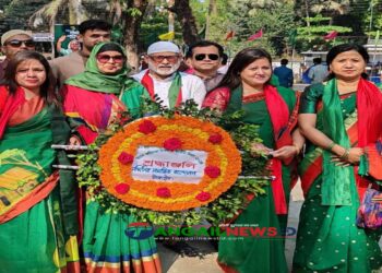 স্বাধীনতা দিবসে টাঙ্গাইলে সম্মিলিত সামাজিক আন্দোলনের শ্রদ্ধাঞ্জলি