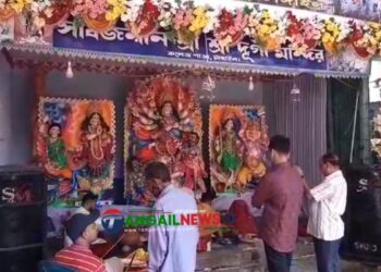 টাঙ্গাইলে দেবী দূর্গার নবমী ও দশমী পূজা অনুষ্ঠিত