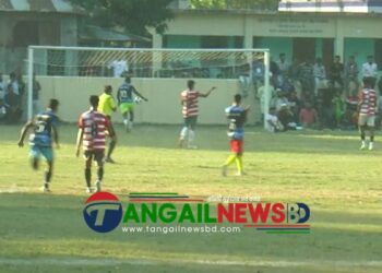 নাগরপুরের ঘোনাপাড়ায়  ফুটবল টুর্নামেন্টের ফাইনাল খেলা অনুষ্ঠিত