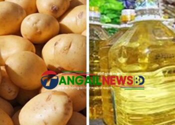 টাঙ্গাইলের বাজারে বেড়েছে সয়াবিন তেলের দাম ॥ কমেনি আলুর দাম