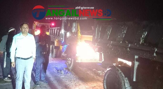 মির্জাপুরে নদীর মাটি কেটে বিক্রির অপরাধে আর্থিক জরিমানা