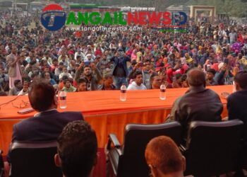 মধুপুরে বন বিভাগের উচ্ছেদ সিদ্ধান্তের প্রতিবাদে বিএনপির বিক্ষোভ সমাবেশ