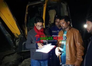 টাঙ্গাইলে অবৈধভাবে মাটি কাটায় ৫০ হাজার টাকা জরিমানা