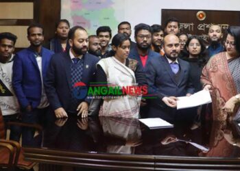 আতিয়া জামে মসজিদের ছবি পুণরায় টাকার নোটে ছাপানোর জন্য স্মারকলিপি প্রদান 