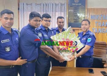 মির্জাপুর থানায় নতুন ওসি রাশেদুল ইসলামের যোগদান
