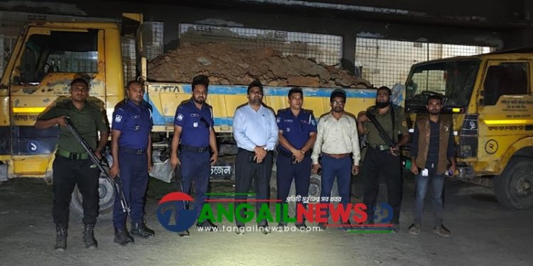কালিহাতীতে অবৈধভাবে মাটিকাটা বন্ধে মধ্য রাতে ইউএনওর অভিযান