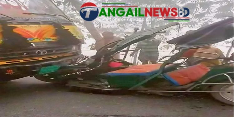 টাঙ্গাইলে সড়ক দুর্ঘটনায় একজনের মৃত্যু ॥ আহত ৭ জন
