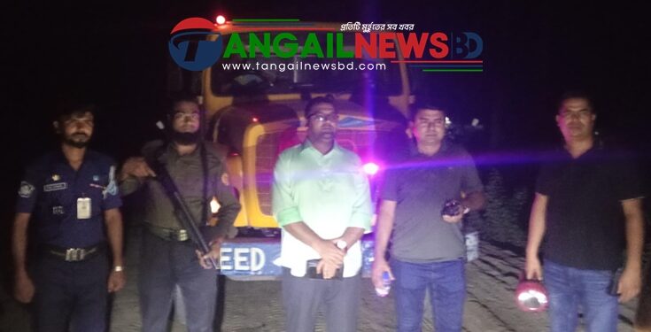 কালিহাতীতে বালু ও মাটি কাটার বিরুদ্ধে ইউএনওর অভিযান অব্যাহত