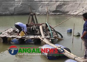 কালিহাতীতে ফসলি জমি কাটায় ৪০ হাজার টাকা জরিমানা