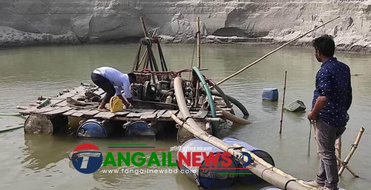 কালিহাতীতে ফসলি জমি কাটায় ৪০ হাজার টাকা জরিমানা