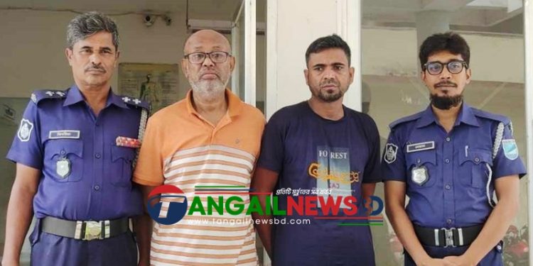 মির্জাপুরে পুলিশ বেশে ডাকাতির প্রস্তুতিকালে ২ জন গ্রেপ্তার