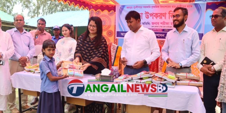 ভূঞাপুরে জেলা প্রশাসকের ঈদ, শিক্ষা ও ক্রীড়া সামগ্রী বিতরণ
