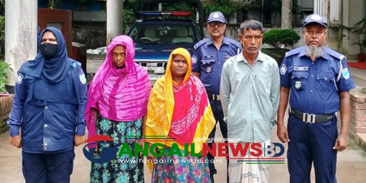 নাগরপুরে হত্যা মামলায় নারীসহ ৩জন গ্রেফতার