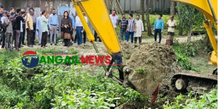ভূঞাপুরে দীর্ঘ ৫০ বছরের খাল দখলমুক্ত করেছে প্রশাসন