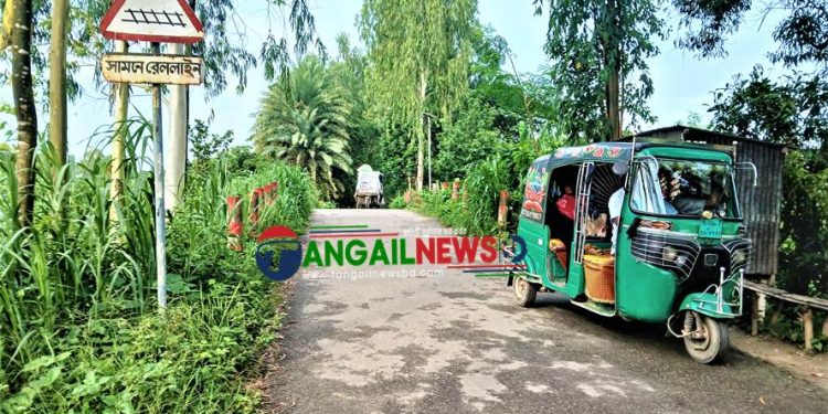 টাঙ্গাইলে রেললাইনের ৩০ ক্রসিংয়ে বাড়ছে মৃত্যুর মিছিল