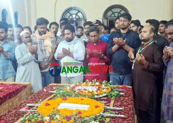 মওলানা ভাসানীর মাজার জিয়ারত করেছেন এনসিপি কেন্দ্রীয় নেতারা