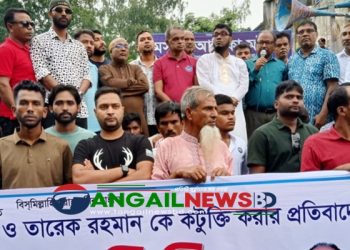 বিএনপির বিরুদ্ধে ষড়যন্ত্রের প্রতিবাদে গোপালপুরে ছাত্রদলের বিক্ষোভ মিছিল