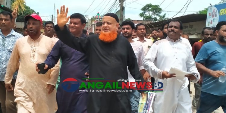 নাগরপুরে বিএনপি নেতা লাভলুর গণসংযোগ