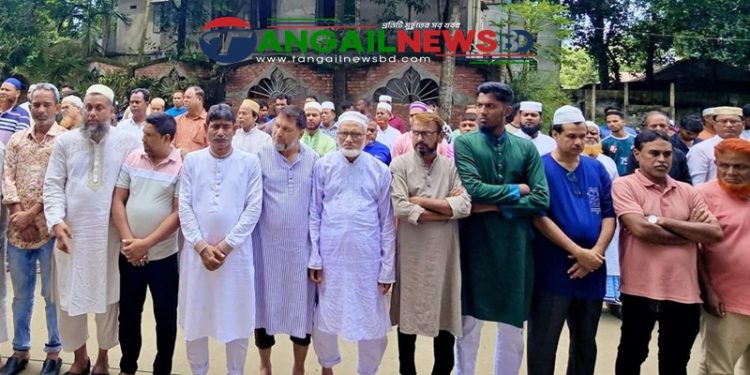 টাঙ্গাইল জাসাস এর সাবেক সম্পাদক মিলনের জানাজা সম্পন্ন