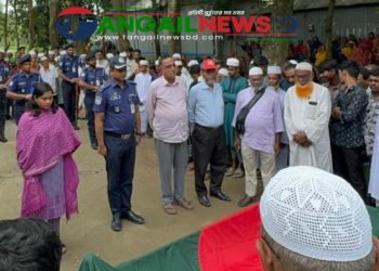 বীর মুক্তিযোদ্বা লুৎফরের জানাজা শেষে দাফন সম্পন্ন