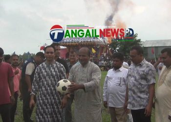 নাগরপুরে ভাদ্রা ফুটবল টুর্নামেন্টের ১ম সেমিফাইনাল অনুষ্ঠিত