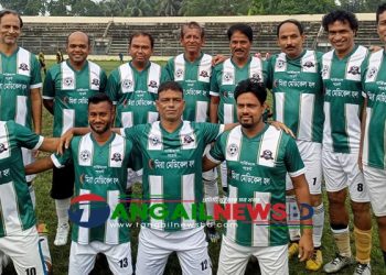 টাঙ্গাইলে মর্নিং ফুটবল টুর্নামেন্টের ফাইনালে ব্রক্ষ্মপুত্র দল