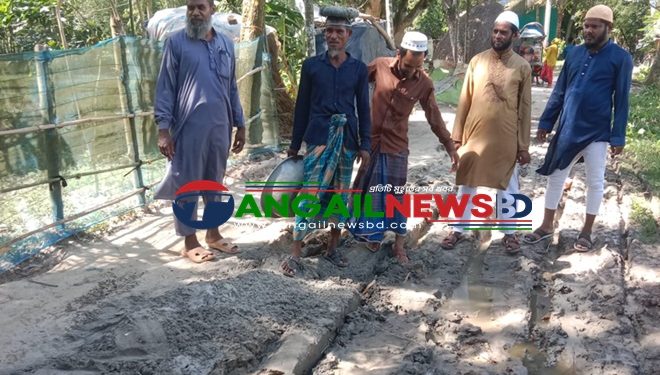 গোপালপুরে জামায়াতের পক্ষে বাইশকাইলের বিভিন্ন রাস্তার সংস্কার