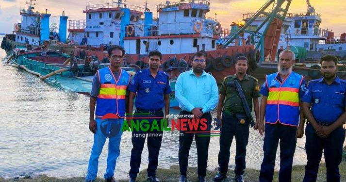 কালিহাতীতে নদী থেকে  বালু উত্তোলন করায় আর্থিক জরিমানা