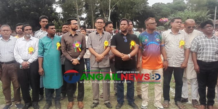 নাগরপুরে সহবতপুর নজরুল সেনা ফুটবল টুর্নামেন্টের ফাইনাল অনুষ্ঠিত