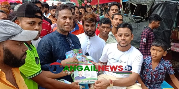 দেলদুয়ারে বিএনবির সম্ভাব্য প্রার্থী আতিকুর রহমানের গণসংযোগ
