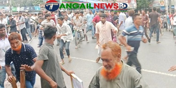 কালিহাতীতে বিএনপির বিজয় মিছিলে দু'গ্রুপের মধ্যে হামলা-ধাওয়ায় আহত অন্তত ২০