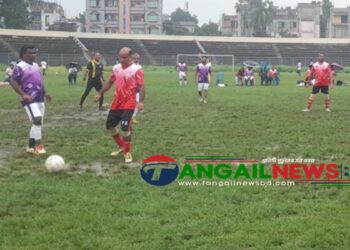 টাঙ্গাইল স্টেডিয়ামে মনিং ফুটবল টুর্নামেন্টের ফাইনাল ২২ সেপ্টেম্বর