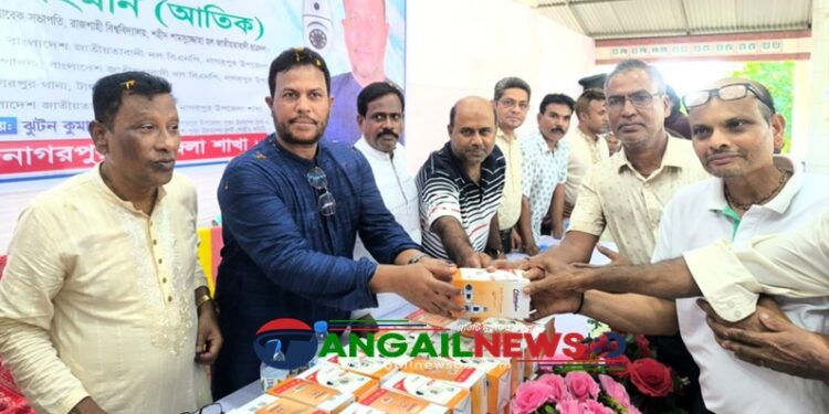 নাগরপুরে প্রতিটি দূর্গা মন্দিরে আইপি ক্যামেরা বিতরণ