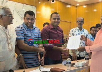 ঘাটাইলে দুর্গোৎসব উপলক্ষে সরকারী বরাদ্দের চালের ডিও বিতরণ