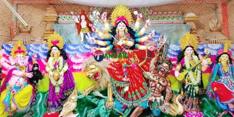 টাঙ্গাইলে ষষ্ঠী পূজার মধ্যে দিয়ে শারদীয় দুর্গোৎসব শুরু