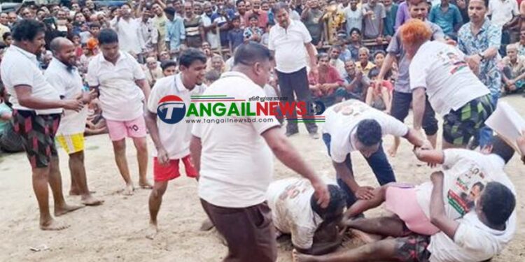 টাঙ্গাইলে দৃষ্টি প্রতিবন্ধীদের হা-ডু-ডু খেলা অনুষ্ঠিত