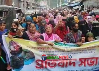 টাঙ্গাইলে বিএনপি নেতার স্ত্রী হত্যার প্রতিবাদ সভা অনুষ্ঠিত 