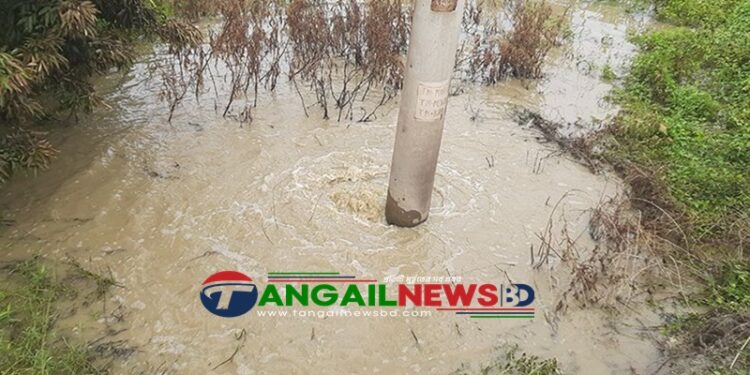 টাঙ্গাইলে গ্যাসের পাইপ ফেটে সরবরাহ বন্ধ ॥ ২ লাখ গ্রাহকের বিদ্যুৎ বিচ্ছিন্ন