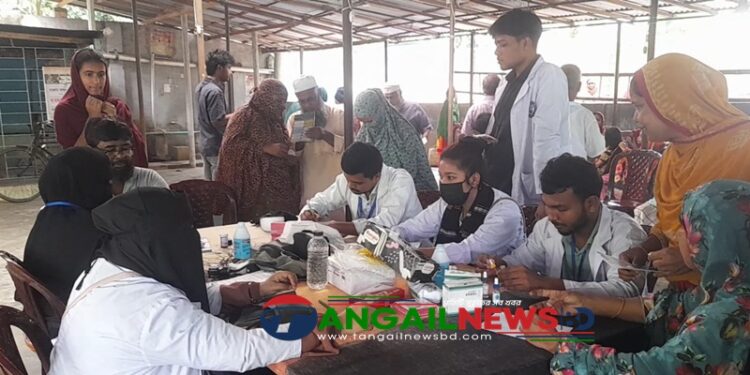 আদি টাঙ্গাইলে দিনব্যাপী ফ্রি মেডিকেল ক্যাম্প অনুষ্ঠিত