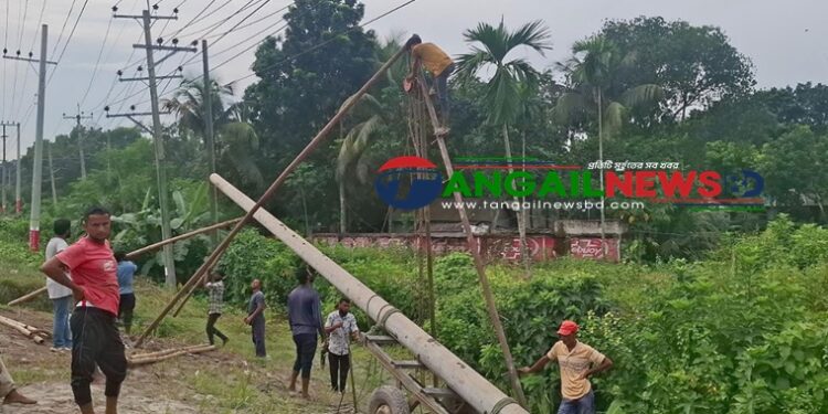 টাঙ্গাইলে ২১ ঘণ্টা পর গ্যাস সরবরাহ স্বাভাবিক