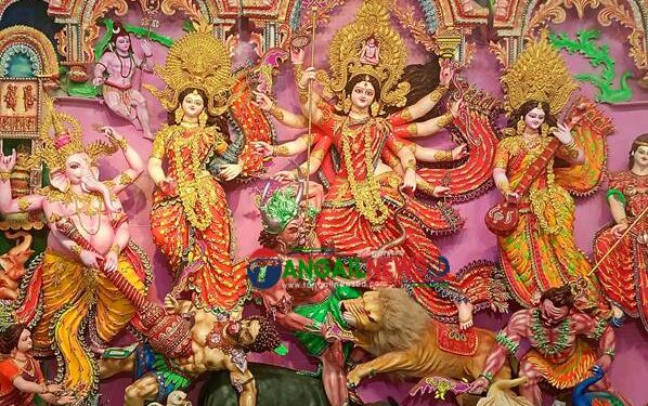টাঙ্গাইলে শারদীয় দূর্গোৎসবে নবমী পূজা অনুষ্ঠিত