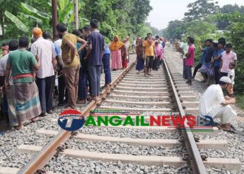 কালিহাতীতে ট্রেনে কাটা অজ্ঞাত নারীর মরদেহ উদ্ধার