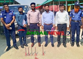 টাঙ্গাইলে শব্দ দূষন নিয়ন্ত্রণে ভ্রাম্যমান আদালত পরিচালিত