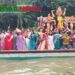 কালিহাতীর ঝিনাই নদীতে নৌকা শোভাযাত্রা ও প্রতিমা বিসর্জনে শেষ হলো শারদীয় দুর্গোৎসব
