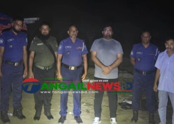 কালিহাতীতে অবৈধ বালু উত্তোলন ও মজুদের অভিযোগে লক্ষাধিক টাকা জরিমানা